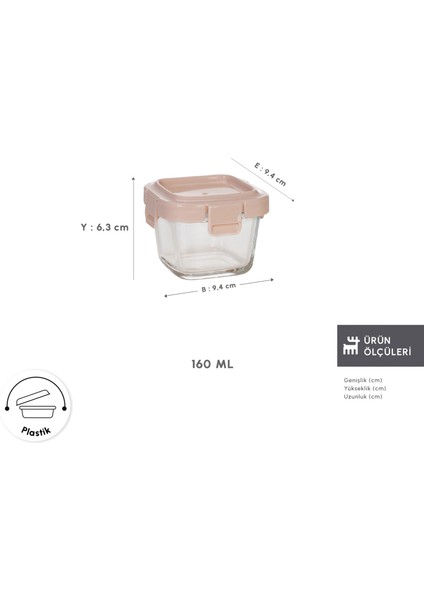 Lia Mini Saklama Kabı 160 ml Pembe fiyatları