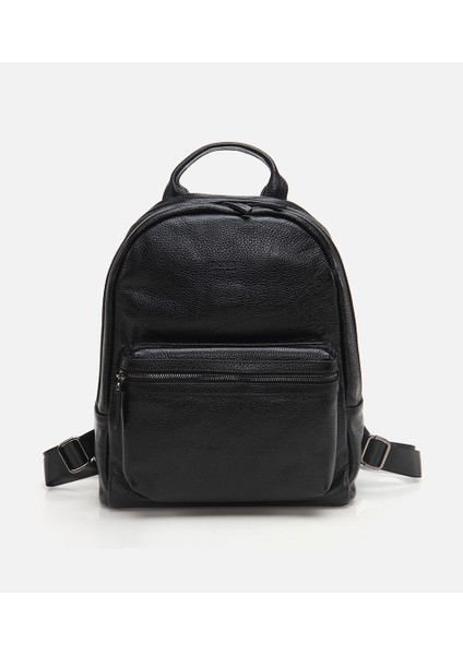 Erkek Deri Siyah Sırt Çantası