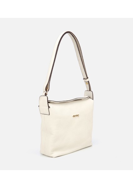 03CAH309130A400 KADIN Deri Ekru Ayarlanabilir Askılı Omuz Çantası