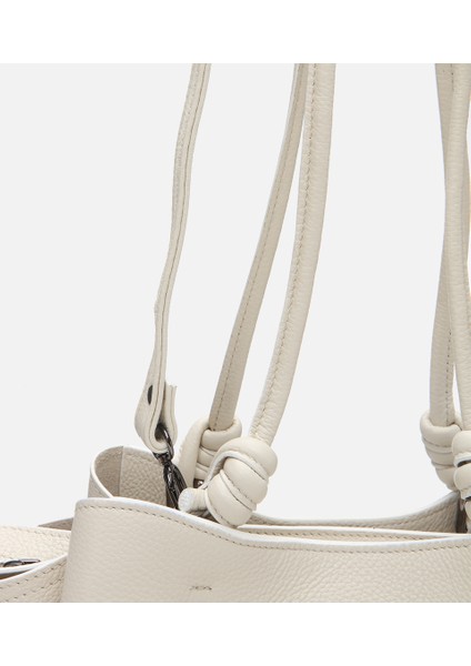 03CAH309440A400 KADIN Deri Ekru Omuz Çantası