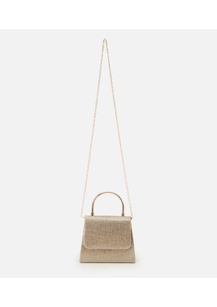 03CAH309330A540 KADIN Gold Taşlı Mini Çanta