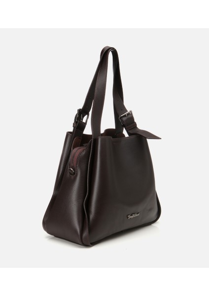 03CAH309270A480 KADIN Deri Kahverengi Tote Çanta