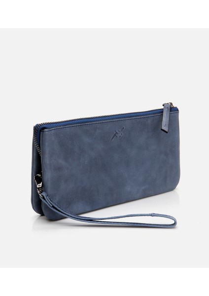 04CAH300760A620 HAKIKI Deri Mavi Erkek Çanta