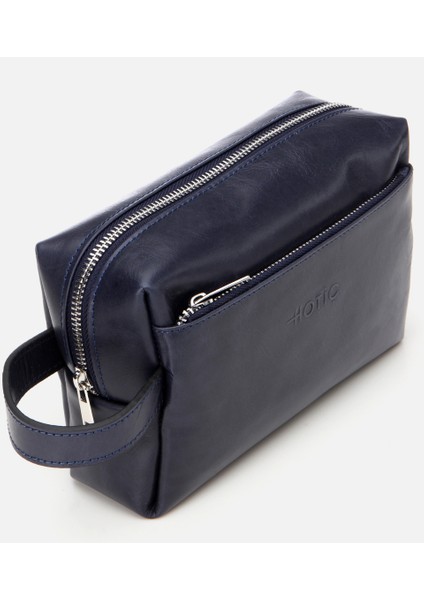 04CAH311260A680 ERKEK Deri Lacivert Çanta