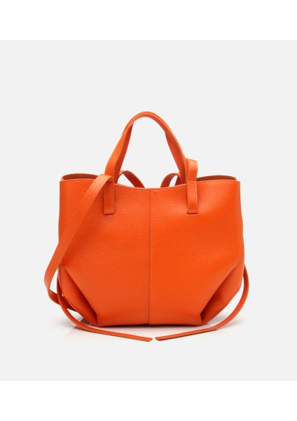 03CAH310310A570 KADIN Deri Turuncu Tote Çanta