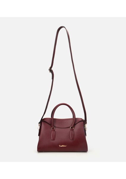 03CAH309290A780 KADIN Deri Bordo Omuz Çantası