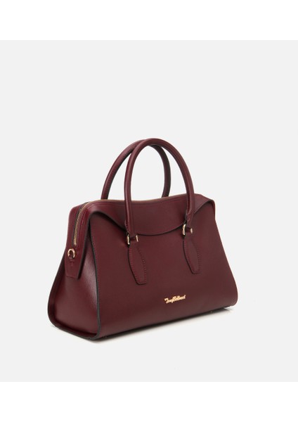 03CAH309290A780 KADIN Deri Bordo Omuz Çantası
