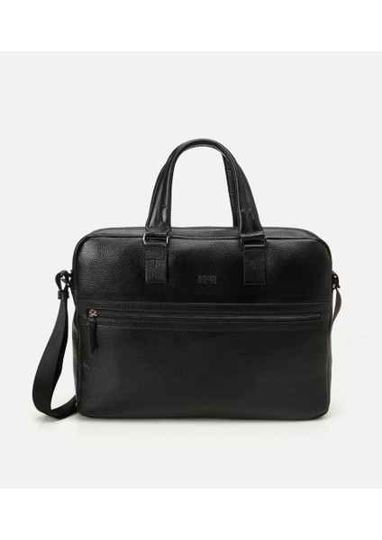 04CAH273010A100 ERKEK Deri Siyah Laptop & Evrak Çantası