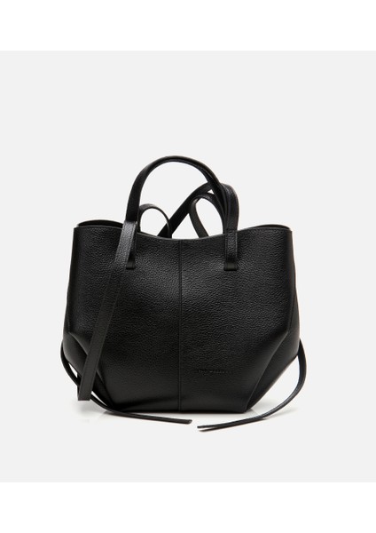 03CAH310310A100 KADIN Deri Siyah Tote Çanta