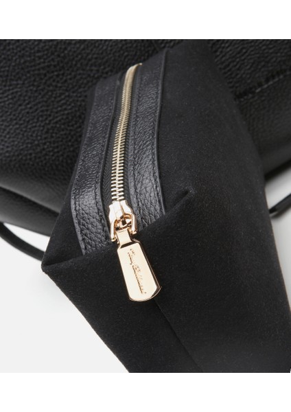 03CAH310310A100 KADIN Deri Siyah Tote Çanta