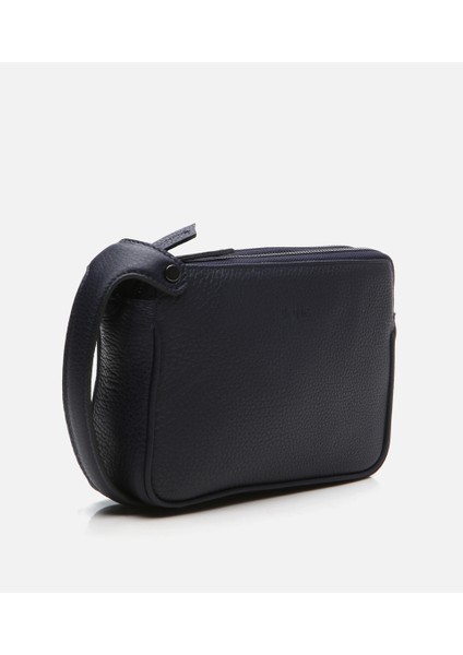 04CAH290420A680 Deri Lacivert Erkek Çanta