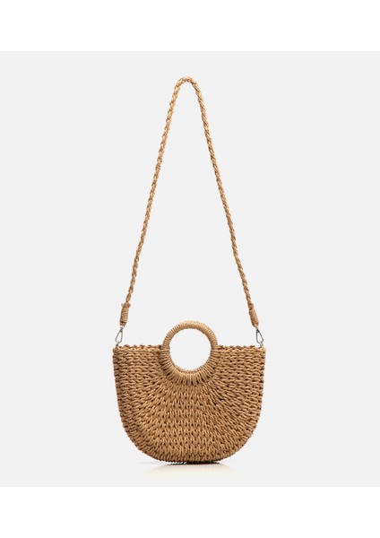 03CAH311620A340 KADIN Bej Hasır Omuz Çantası