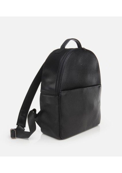 Erkek Deri Siyah Sırt Çantası