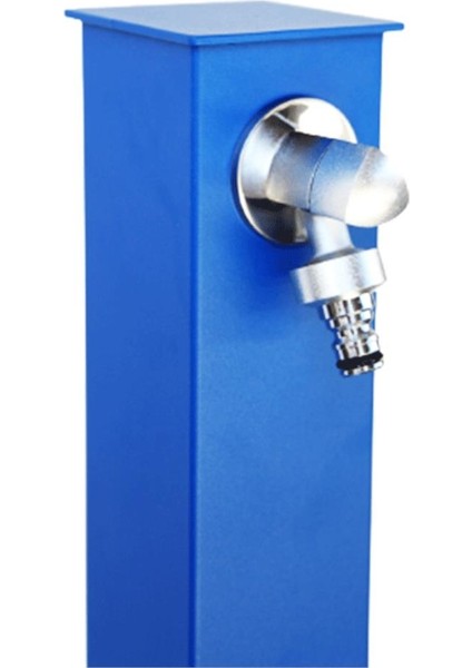 Kare Bahçe Çeşmesi Mavi 8*15*86cm fırsatları