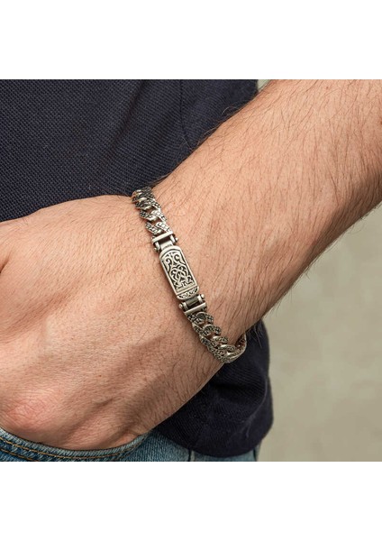Gümüş Elişi Örgü Gurmet Erkek Bileklik (BC-E975CD) modelleri