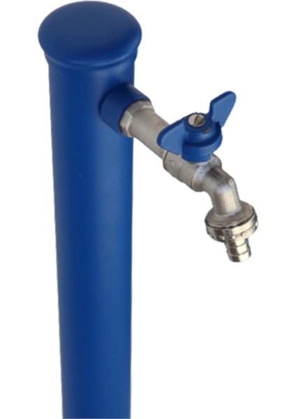 Bahçe Çeşmesi Yuvarlak Mavi 5*17*86cm modelleri