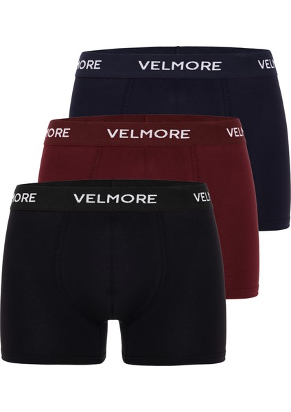 Erkek Boxer 3’lı Kutu Yumuşak Pamuk Sıkmayan Bel Lastikli (Beden S - 5xl)