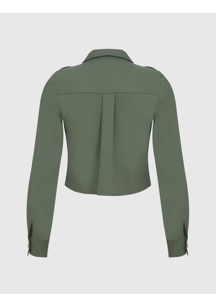 Keitha Kadın Haki Gömlek fırsatları