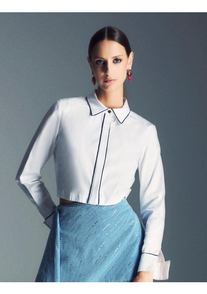 Silva Kadın Lacivert Gömlek fiyatları