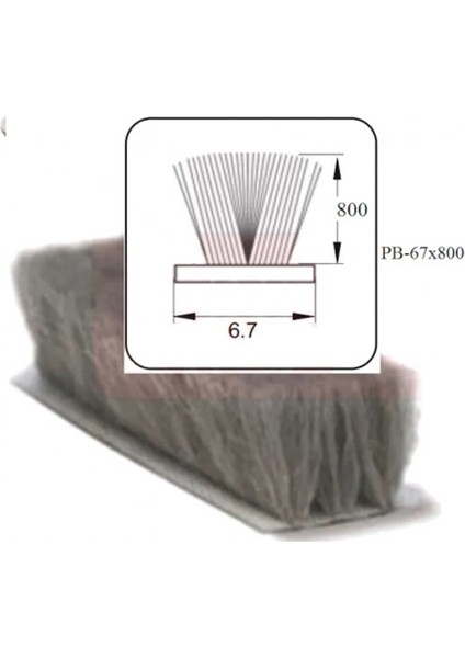 Ayrıntıshop Cam Balkon Kıl Fitil / Sürgülü Kapı Kıl Fitilleri 67X800 25METRE