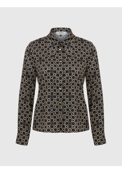 Allesia Kadın Siyah Gömlek