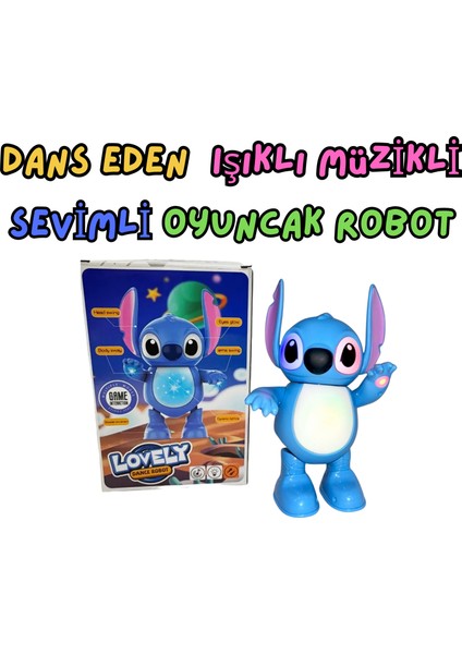Dans Eden Işıklı Müzikli Sevimli Oyuncak Robot