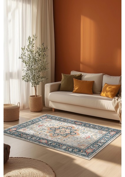 Gösterişli Oriental Desen Halı Modern Evler Için Doğal Tonlarda Çiçek Desenli Vintage fiyatları