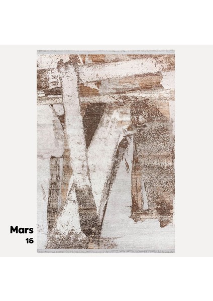 MARS16 Fırça Desenli Yıkanabilir Kaymaz Pamuk Tabanlı Salon Halısı, Koridor ve Mutfak Halısı fiyatları