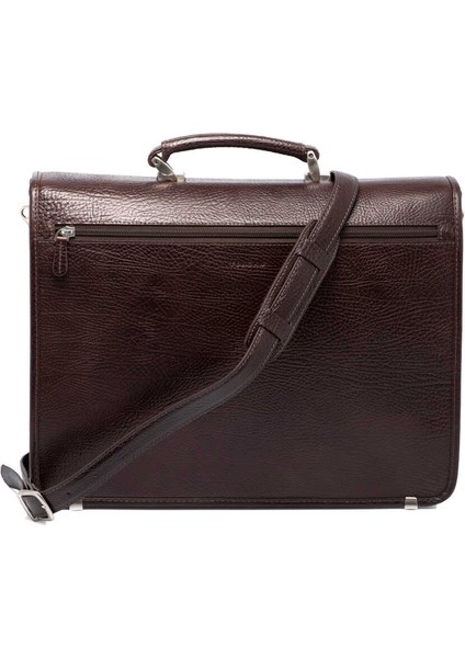 Kahve Hakiki Deri Erkek Evrak Çantası - S1EV00022775-P3Y
