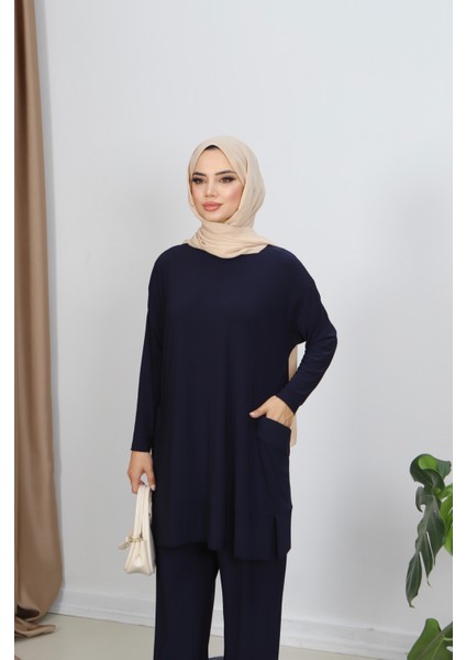 Yanları Cepli Sandy Pantolonlu Takım fiyatları