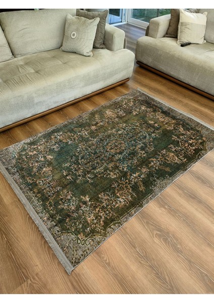 Mars 2177 Eskitme Desenli Yıkanabilir Kaymaz Tabanlı Salon Halısı, Koridor ve Mutfak Halısı indirimleri