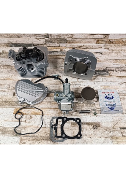 Cg 200 cc Set Silindir 65.5mm Boy 69 Üst Kapak ve Karbürat 15P