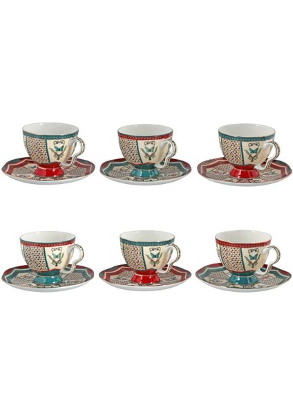 Lucky Art Liora Bone 6 Lı Cay Fıncanı Setı