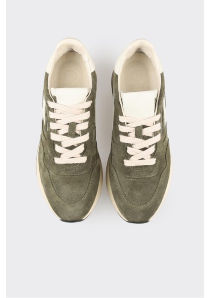 Yeşil Deri Kadın Spor Ayakkabı fırsatları