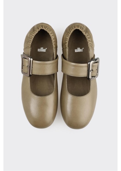 Haki Deri Kadın Günlük Ayakkabı fırsatları