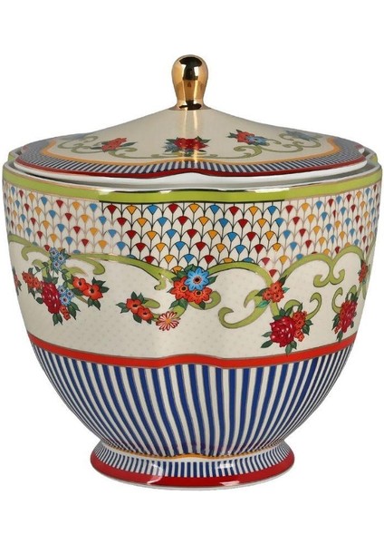 Lucky Art Fiora Bone Kavanoz 17CM