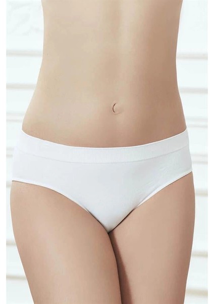 Beyaz Dikişsiz Slip Külot modelleri