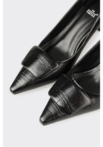 Siyah Kadın Orta Topuk Ayakkabı fırsatları