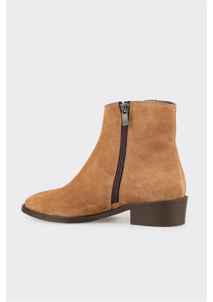 Taba Deri Kadın Klasik Bot modelleri