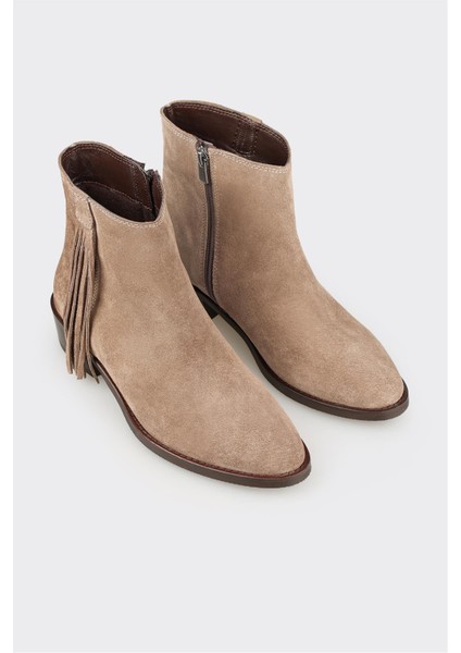 Vizon Deri Kadın Klasik Bot fiyatları