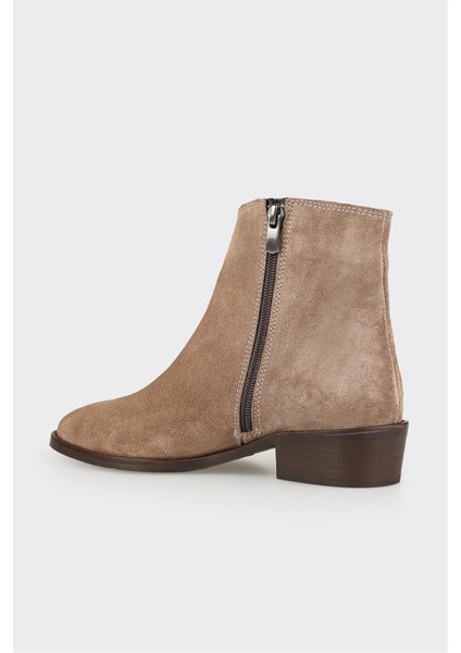 Vizon Deri Kadın Klasik Bot modelleri