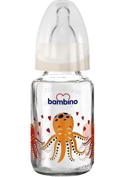 Pembe Cam Biberon 125 Ml, Sağlıklı ve Güvenli Bebek Beslenme Için Ideal