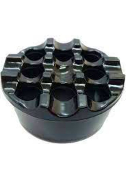 Yuvarlak Bakalit Küllük, Izgaralı, Şık ve Kullanışlı Tasarım, Ev ve Ofis Için Ideal