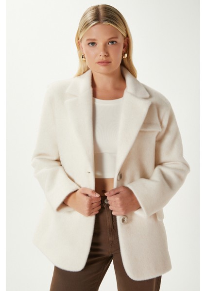 Kadın Tylor Krem Suni Kürk Ceket indirimleri