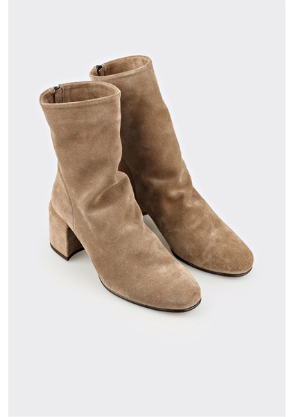 Vizon Deri Kadın Klasik Bot fiyatları