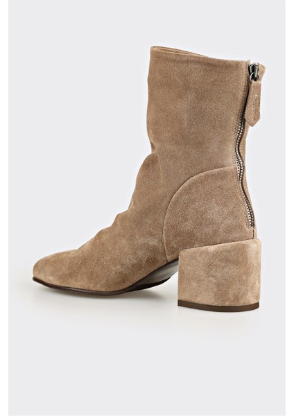 Vizon Deri Kadın Klasik Bot modelleri