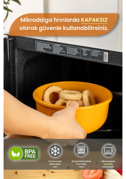 Ayza 4,5 Lt Hamur Yoğurma Kabı - Kapaklı Yuvarlak Badya Leğen - Çok Amaçlı Karıştırma Saklama Kabı fiyatları