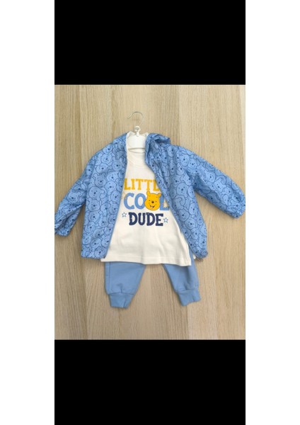 Laura Baby Erkek Bebek Yağmurluklu 3 Lü Alt Üst Takım fırsatları