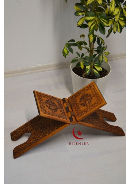 Kur An-I Kerim Rahlesi Selçuklu Desenli Büyük Boy (18X65CM) Yakma Işçilikli fırsatları