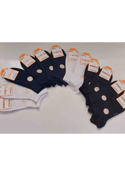 Dündar Plus Modal Dikişsiz Patik Bilek Boy Unisex Çorap – 12 Çift (36-40 Numara) Karışık Renk fiyatları